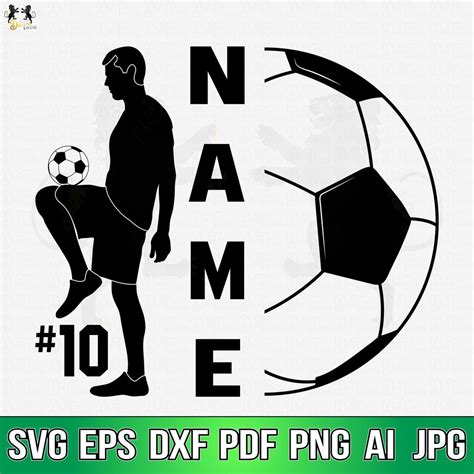 Soccer Svg Soccer Player Svg Soccer Monogram Svg Soccer Clipart