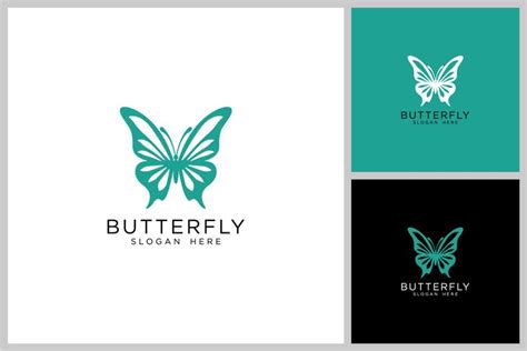 butterfly logo vector design template