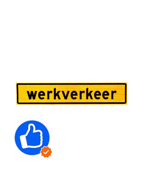 Werkverkeer Magneetsticker Premium Kwalteit Klasse 3 17 50