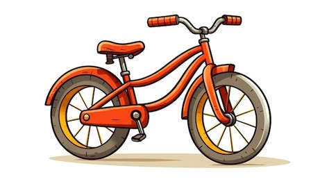 Hand Drawn Cartoon Bicycle Illustration Premium Ai Generated Image