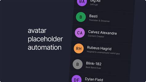 Avatar Placeholder Automation | Figma