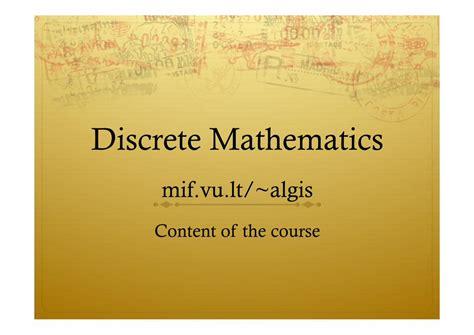 PDF Discrete Mathematics Klevas Mif Vu Ltklevas Mif Vu Lt Algis