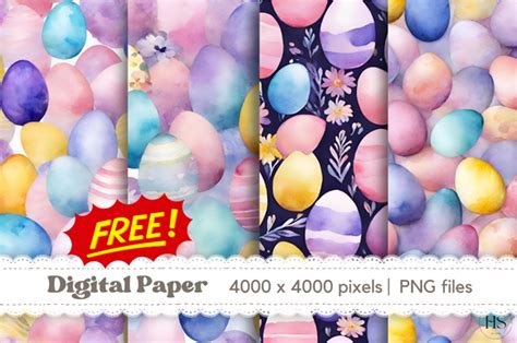 Freebie Pastel Easter Eggs Background Graphic By Heyv Studio