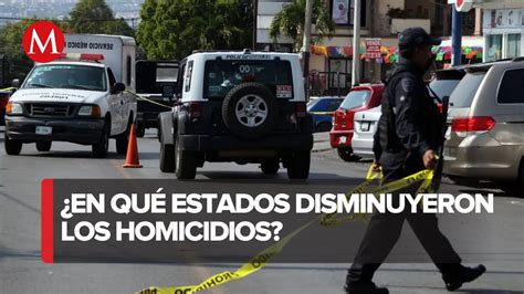 Estos Son Los Estados Con Mayor Y Menor Número De Asesinatos Durante