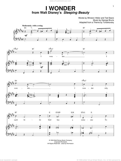 I Wonder Sheet Music For Voice And Piano Pdf Interactive