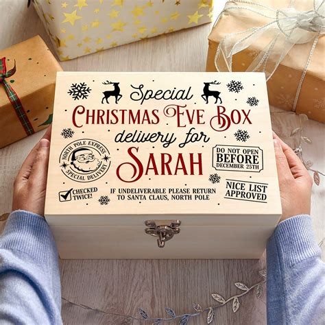 Editable Christmas Eve Box Svg Christmas Eve Crate Svg Diy Etsy Australia