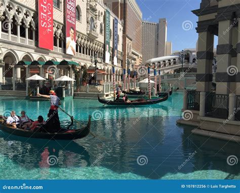 Venetian Scenery With A Gondola On A Narrow Canal Romantic Couple