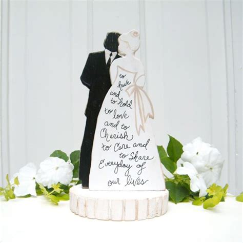 Bride And Groom Silhouette Wedding Cake Topper Wedding Cake Cake