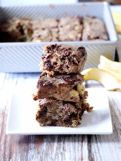 Banana Bread Brownies Healthy Recipe Ecstasy