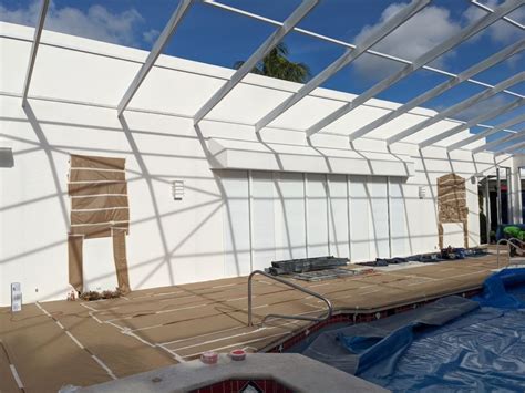 Extra Large Pool Enclosure In Boca Grande Gets Refurbished Screen