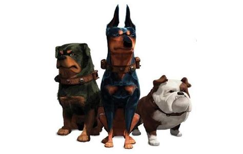 Beta Rottweiler Alpha Doberman Pinsher Gamma Bulldog Cartoon