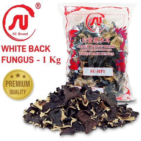 Jual SU Brand Jamur Hitam Putih White Back Fungus 1 Kg Shopee Indonesia