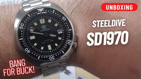 Unboxing Steeldive Sd Mm Automatic Dive Watch Youtube