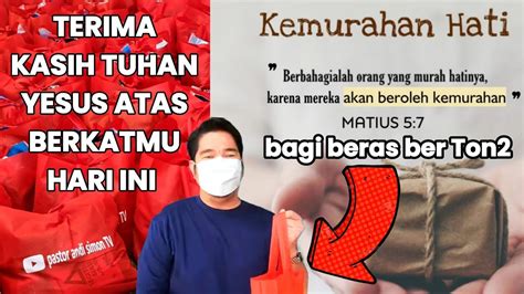 BAGI BERAS BER TON2 BAHAGIA MEREKA YG MURAH HATINYA KRN MEREKA AKAN