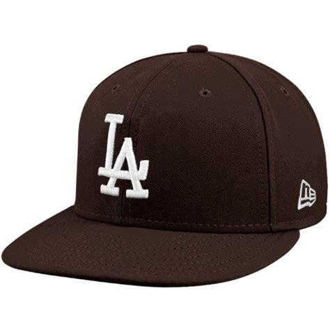 New Era L.A. Dodgers Brown League Basic Fitted Hat - Los Angeles ...