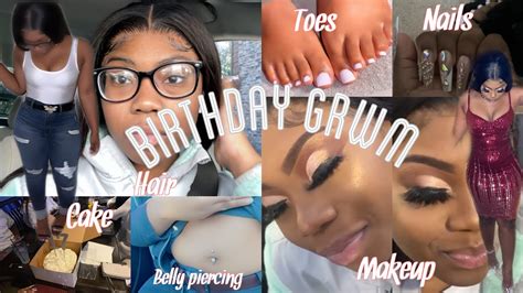 GRWM FOR MY 17th BIRTHDAY VLOG Hair Nails Toes Etc YouTube