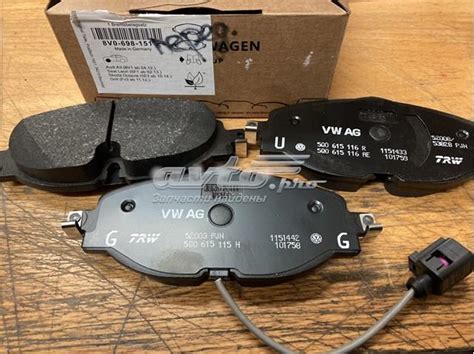 8V0698151 VAG передние тормозные колодки