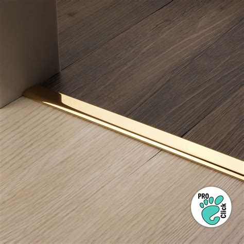 Напольный Т - образный порожек из латуни, ширина 20 мм.