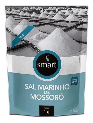 Sal Marinho Integral De Mossoró Fino Gourmet Smart 1kg MercadoLivre