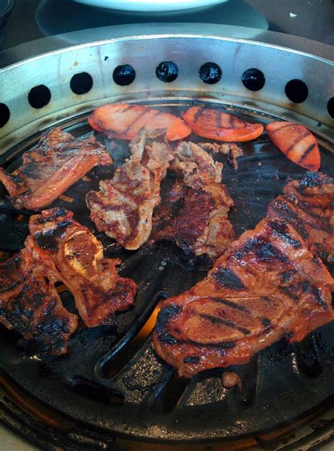 Friday Night Korean Bbq Short Ribs Beef Bulgogi And Sausage Oc Recipes Food Cooking