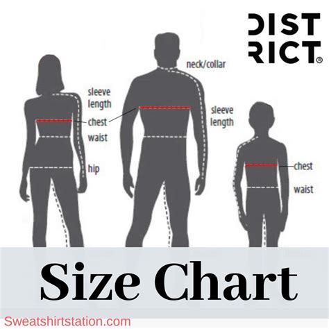 District Clothing Size Chart Overview Photos And Charts