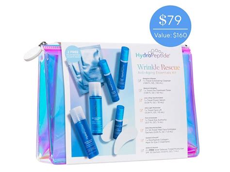 HydroPeptide Wrinkle Rescue Anti Aging Essential Kit LovelySkin