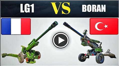 Nexter LG1 Mk III VS BORAN Light Towed Howitzer 105 Mm Army Artillery