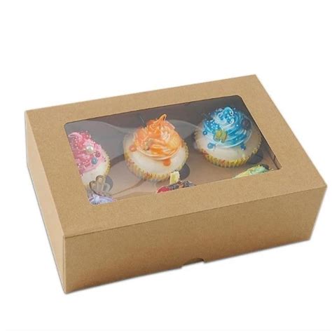 Biodegradable Disposable White Cardboard Paper Cupcake Box China