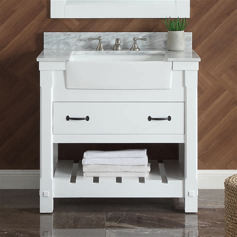 Dovecove Mantra 36 Single Farm Sink Freestanding Bathroom Vanity With