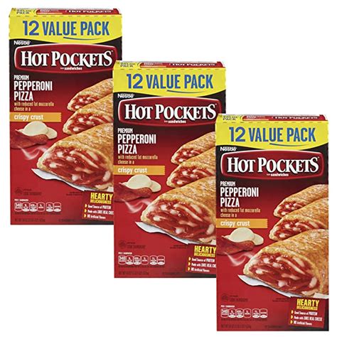 Hot Pockets Premium Pepperoni Pizza 3 Pack 36 Ct