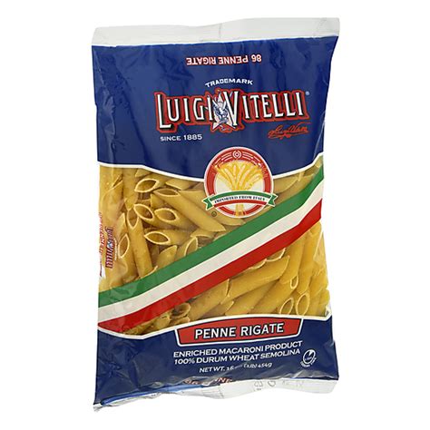 Luigi Vitelli Penne Rigate Pasta Oz Tubes Shells Fairplay Foods