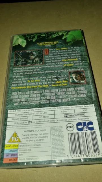 JURASSIC PARK THE LOST WORLD VHS Video Steven Spielberg PAL 2 99