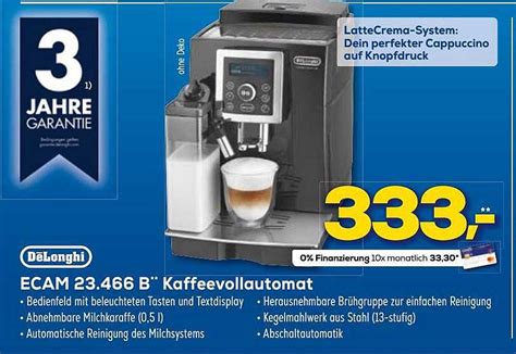 Delonghi Ecam 23 466 B Kaffeevollautomat Angebot Bei Euronics XXL