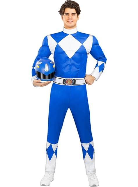 Bl T Power Ranger Kostume Til Voksne Express Levering Funidelia