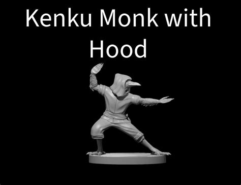 Kenku Monk 28mm 32mm Scale Fantasy Miniatures War Gaming Dnd5e Pathfinder Rpg Minis Tabletop