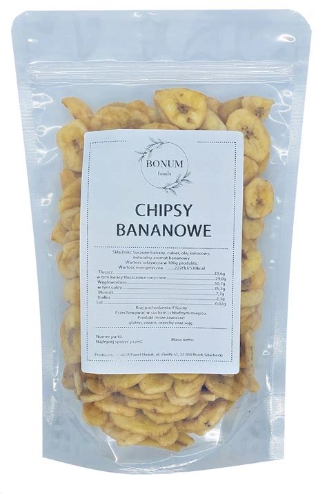 Chipsy Bananowe Banan Suszony Przek Ska G Allegro Pl