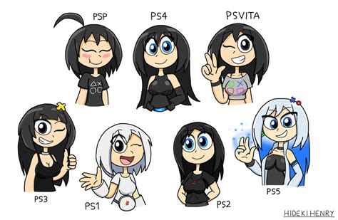 Playstation Girls By Hidekihenry On Deviantart