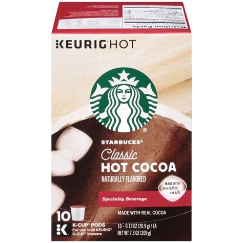 Starbucks Hot Cocoa K Cup Coffee Pods Hot Cocoa For Keurig Brewers Oz From Stater Bros