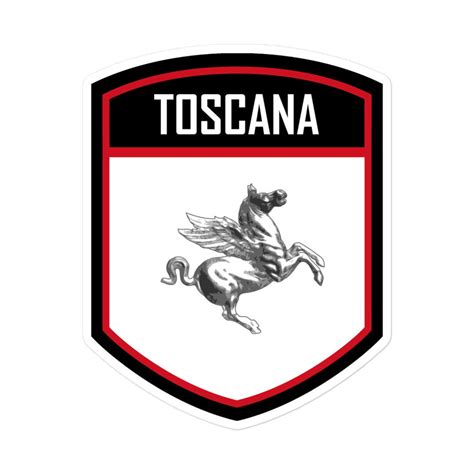 Region Of Tuscany Italy Flag Emblem Sticker Toscana Italia Vinyl