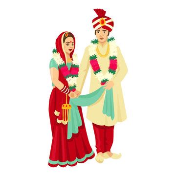 Indian Wedding Couple Vector Images – Browse 2,043 Stock Photos ...