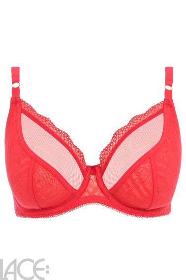 Freya Lingerie Freya Fatale Decollet Beha F I Cup Chilli Red Lace