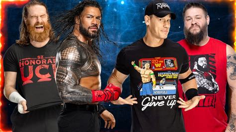 Roman Reigns Sami Zayn Vs John Cena Kevin Owens WWE 2K22 YouTube