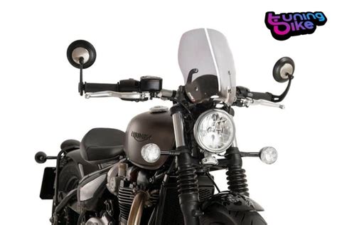 Puig Cupolino Naked N G Touring Triumph Bonneville Bobber Black Fume Chiar Eur