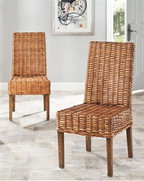 6 Gorgeous Wicker Rattan Indoor Dining Chairs For Your Home Cute Furniture Blog Stores