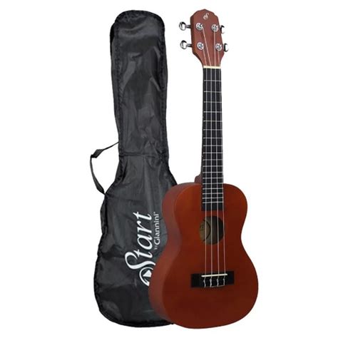 Ukulele Giannini Soprano Uks 21 Ns Capa Afinador 3 Palhetas No