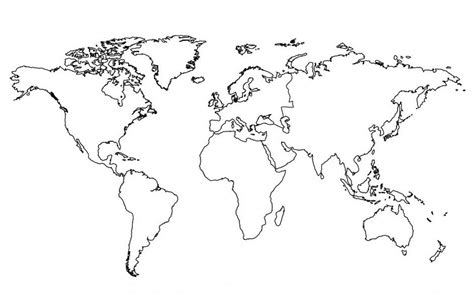 Mapamundi Con Divisi N Pol Tica Sin Nombres Descargar E Imprimir Mapas