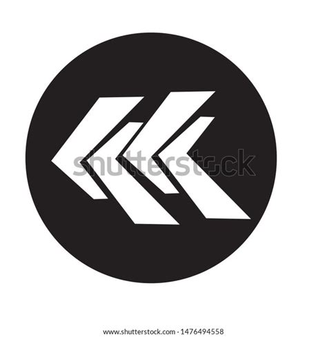 Left Arrow Logo Vector Illustration Stock Vector Royalty Free