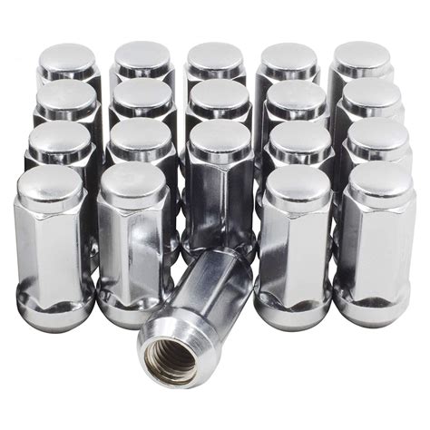 Chrome Bulge Acorn Lug Nuts X Tall Hex Cone Seat Ebay