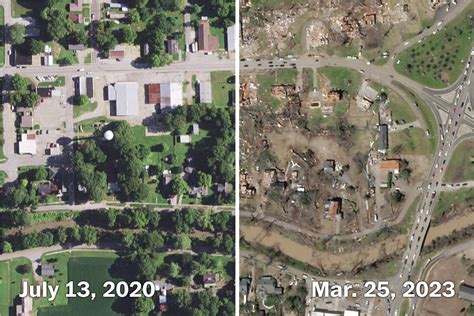 Satellite Images Before And After Tornadoes Hit Rolling Fork Miss The Washington Post