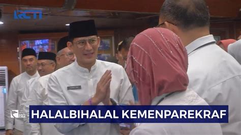 Kemenparekraf Gelar Halabihalal Sandiaga Uno Momen Tepat Mempererat